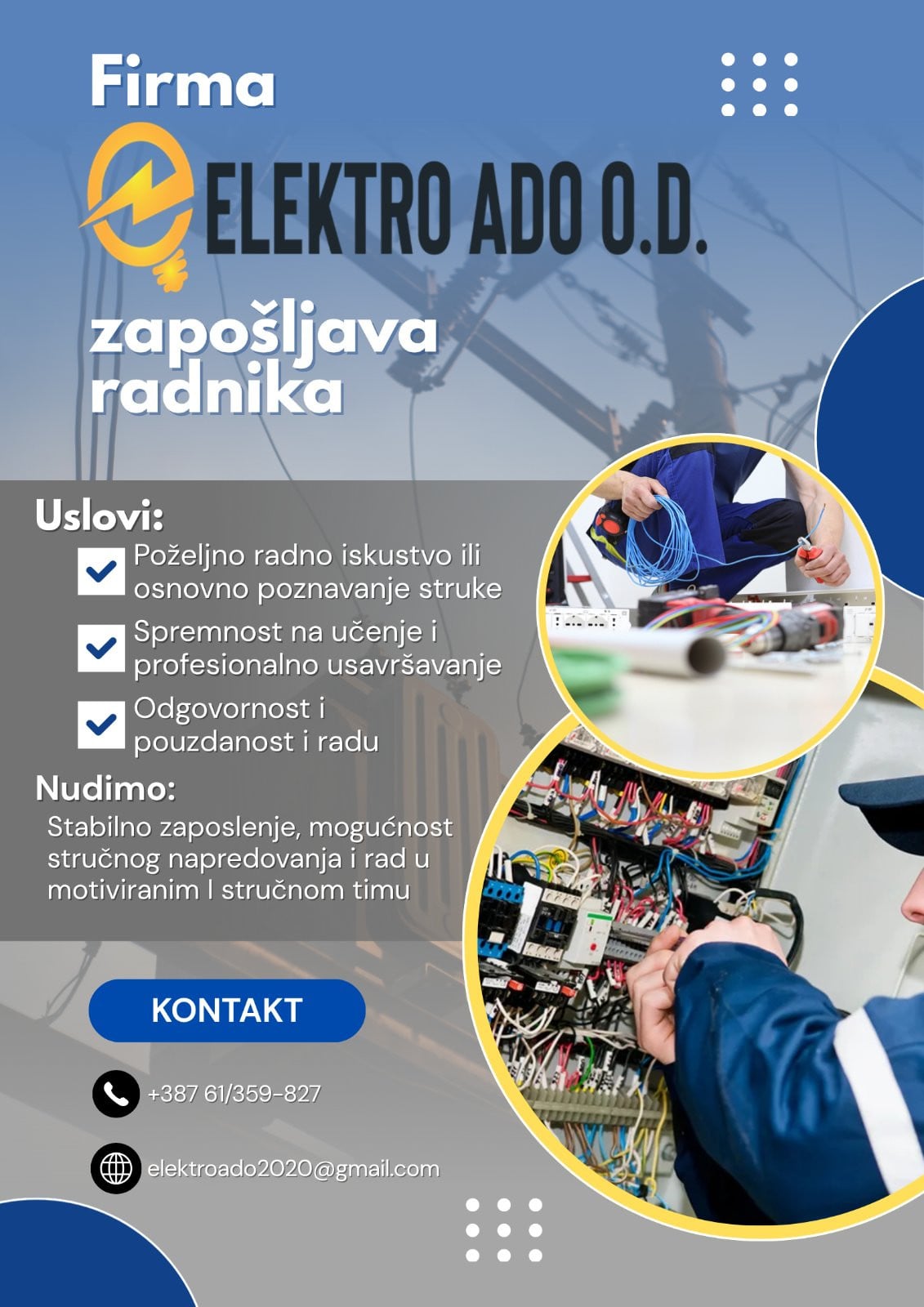 Električar (m)