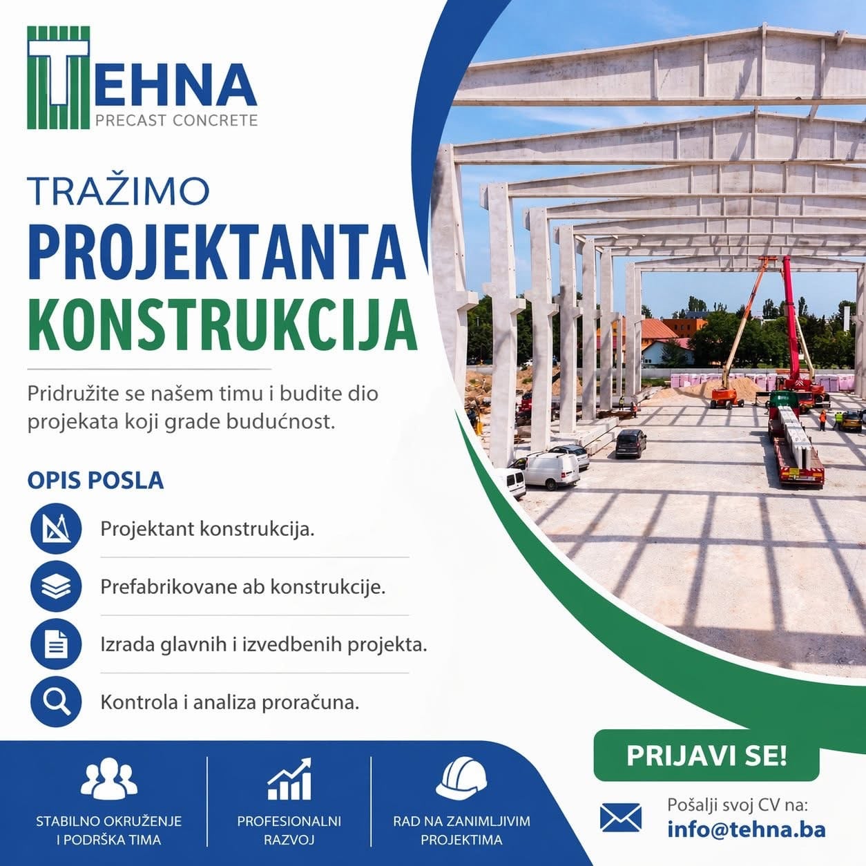 Građevinski inžinjer - Konstrukter (m/ž)
