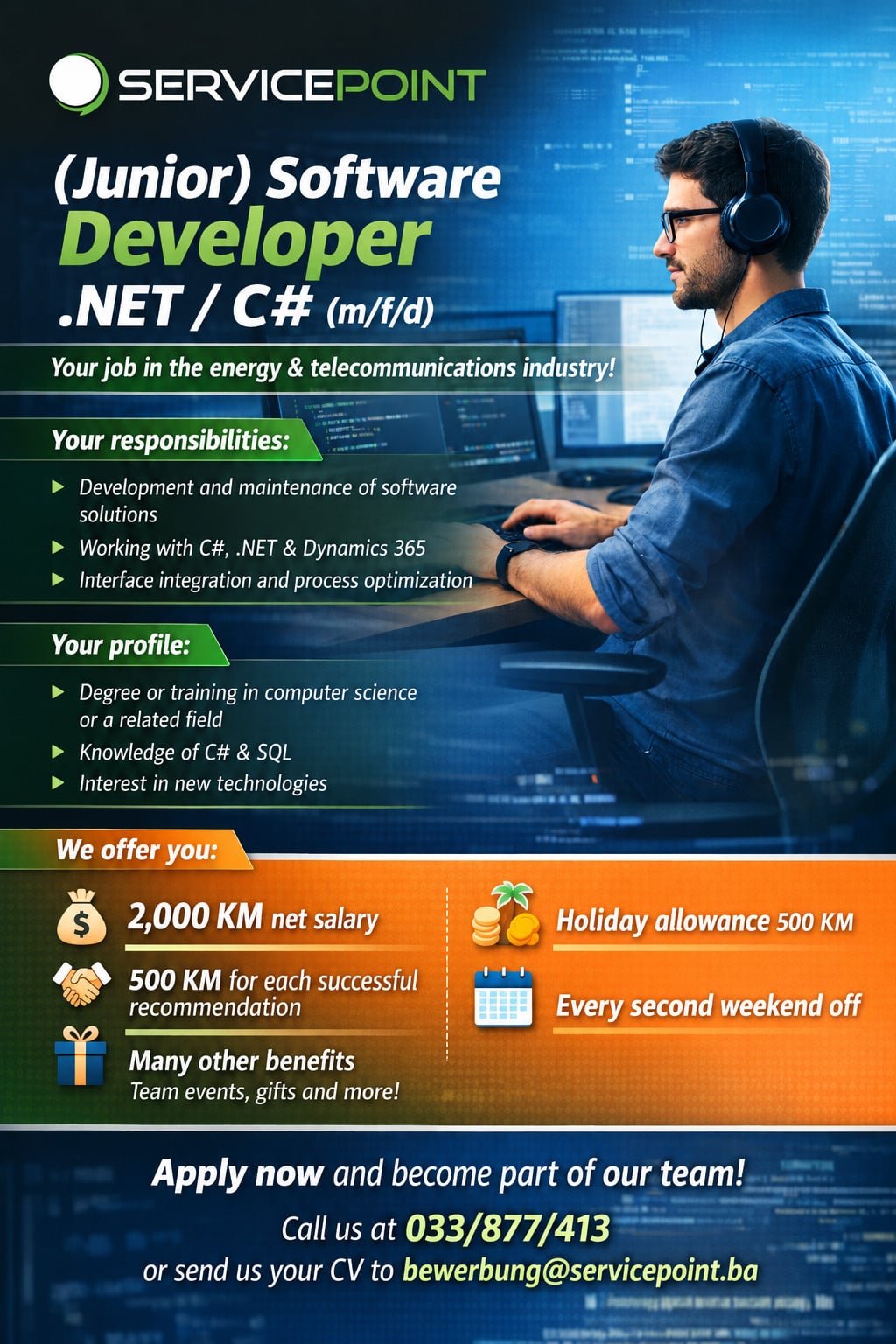 (Junior) Software Developer .NET / C# (m/f/d)