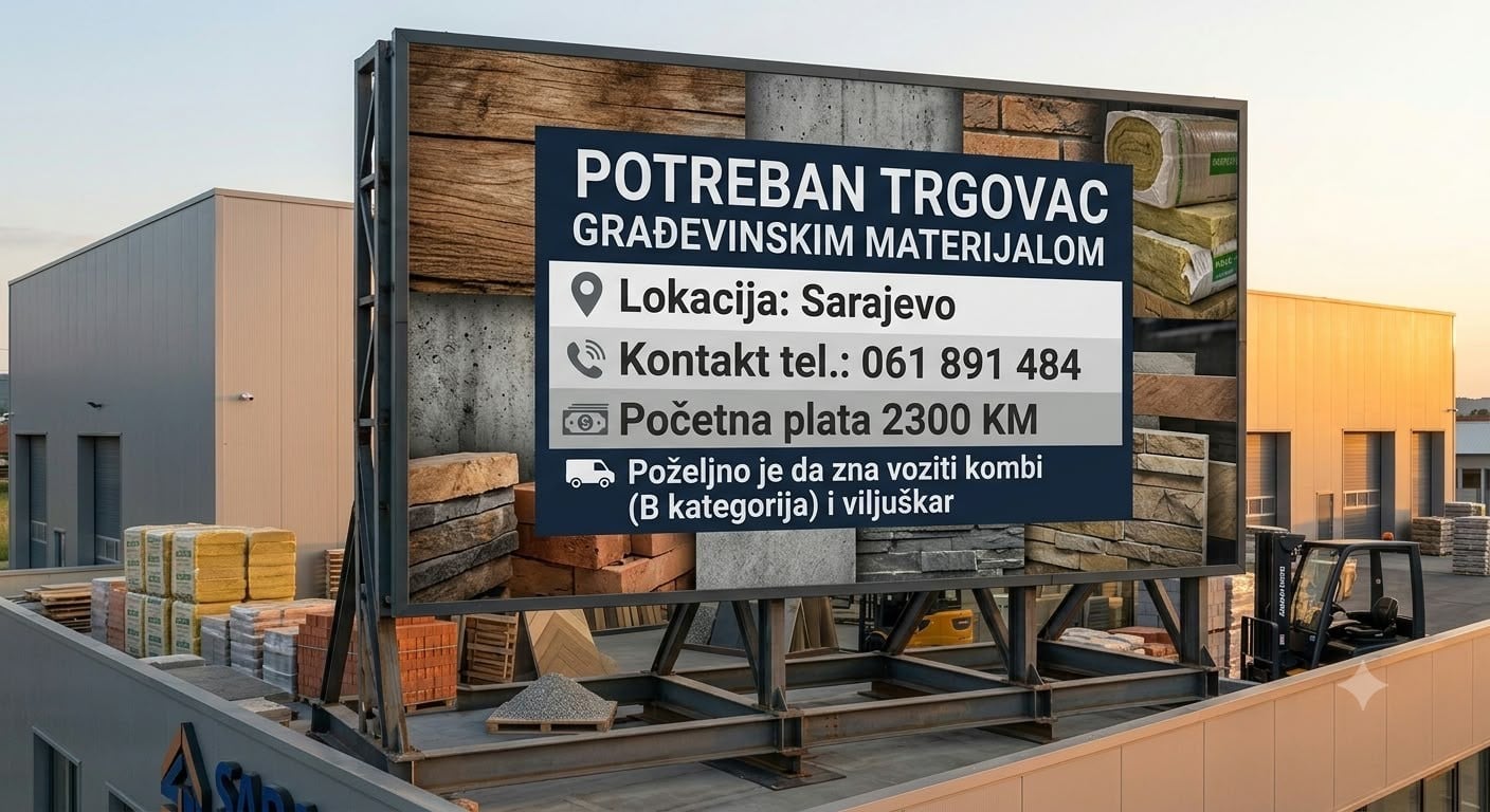 Trgovac građevinskim materijalom (m/ž)