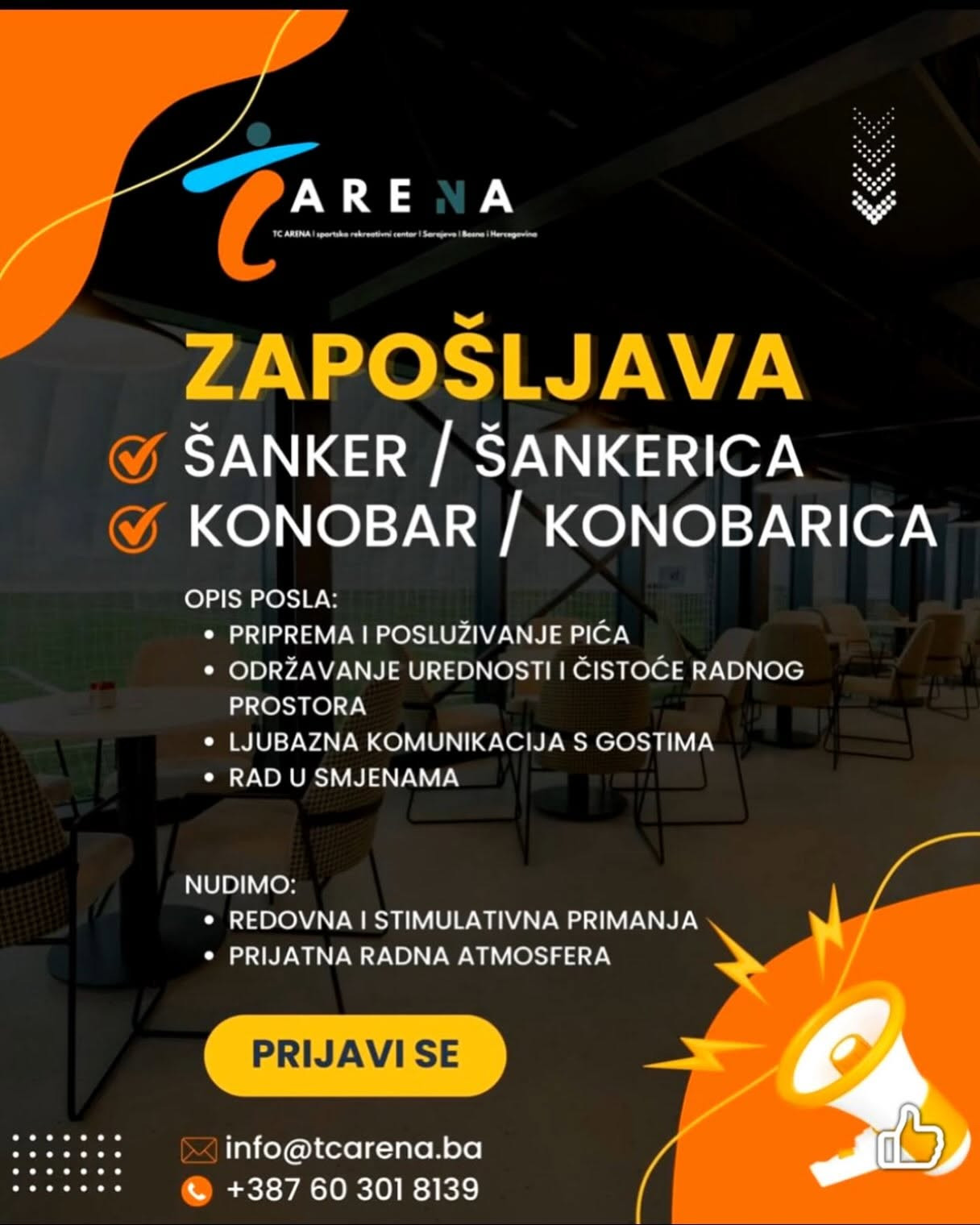 Konobar - Šanker (m/ž)
