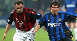 Cristian Brocchi (Milan) i Emre Belözoglu (Inter)