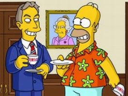 Tony Blair i Homer Simpson