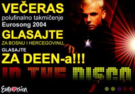 Eurosong 2004: Večeras nastupa Deen