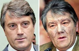 Juščenko u julu 2004. i decembru 2004.