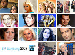 Večeras finale BH Eurosonga 2005