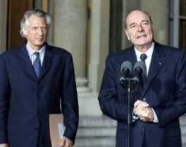 Dominique de Villepin i Jacques Chirac