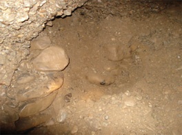 Detalj suhozida u tunelu Ravne