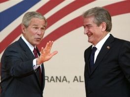 George Bush i Sali Berisha, Foto: AP
