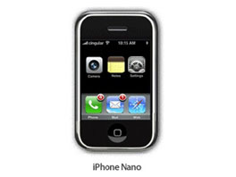 iPhone Nano; fotomontaža