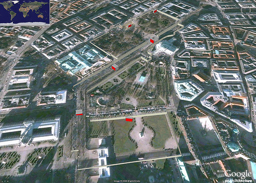 Zona fanova na Google Earthu