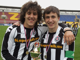 Stevan Jovetić (lijevo) i Amer Osmanagić (desno) osvajali su pehare u omladinskom timu beogradskog Partizana