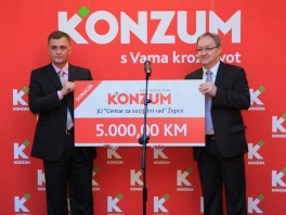 5.000 KM donacije Javnoj ustanovi "Centar za socijalni rad“