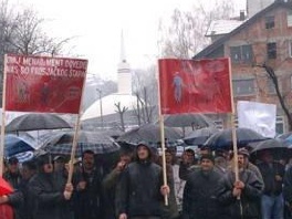 Protest radnika "Granita" (Foto: RTM.ba)