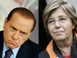 Silvio Berlusconi i Mercedes Bresso