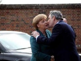 Angela Merkel i Gordon Brown