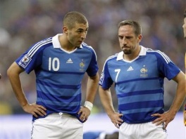 Karim Benzema i Franck Ribery (Foto: AP)