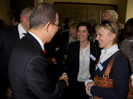 Arminka Helić (desno) i Ban Ki-Moon