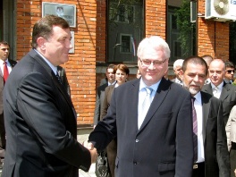 Dodik i Josipović u Derventi (Foto: SRNA)