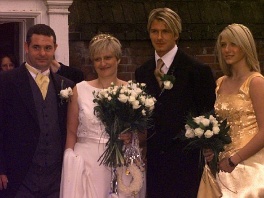 Lynne Beckham 1999. godine (u vjenčanici)