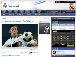 Screenshot RealMadrid.com