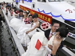 Masovno vjenčanje u Kini (Foto: AP)