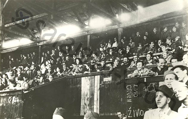 Fudbalska utakmica u Sarajevu 1945. godine