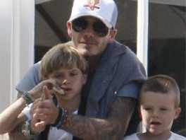 David Beckham sa djecom