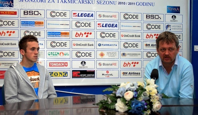 Sa današnje konferencije za štampu FK Željezničar (Foto: Edin Puzić /Fotoservis.ba)