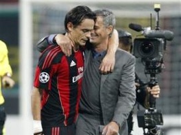 Filippo Inzaghi i Jose Mourinho (Foto: AP)