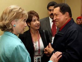 Hillary Clinton i Hugo Chavez