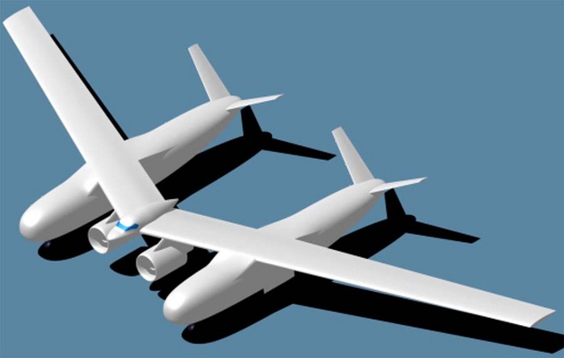 Neobični trostruki avion Northrop Grummana (Foto: NASA)