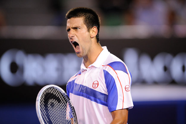 Novak Đoković slavi pobjedu nad Federerom (Foto: Australian Open)