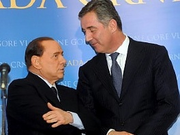 Silvio Berlusconi i Milo Đukanović