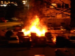 Požar u Brčanskoj ulici na Otoci (Foto: Čitatelj)