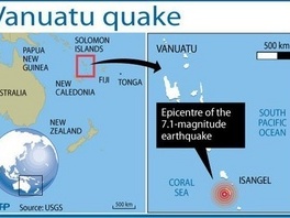 Jak potres na ostrvu Vanuatu, nema opasnosti od cunamija