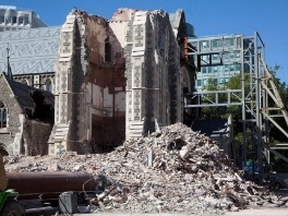 Srušena katedrala u Christchurchu (Foto: AFP)