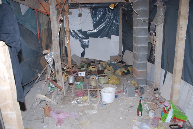 Laboratorija droge u potkrovlju (Foto: MUP ZDK)