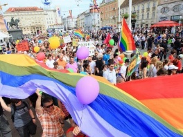 Parada ponosa u Zagrebu (Foto: AFP)