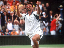 Goran Ivanišević 2001. godine na Wimbledonu