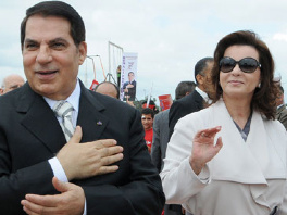 Bivši predsjednik Tunisa Ben Ali sa suprugom