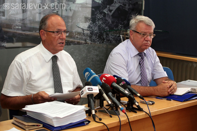 Premijer vlade KS Fikret Musić i ministar zdravstva Zlatko Vuković (Foto: Feđa Krvavac/Sarajevo-x.com)