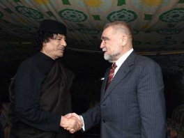 Gadafi i Mesić sa jednog od susreta