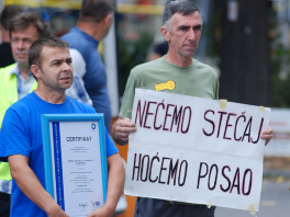 Sa nedavnog protesta radnika (Foto: Arhiv/Fotoservis)