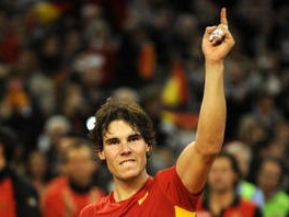 Nadal slavi osvajanje Davis Cupa (Foto: AFP)