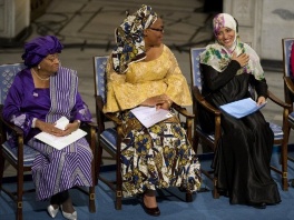 Ellen Johnson Sirleaf, Leymah Gbowee i Tawakkul Karman (Foto: AFP)