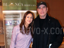 John Travolta u hotelu Blanca na Vlašiću sa direktoricom hotela  Nikolinom Jovanović
