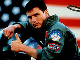 Tom Cruise u filmu "Top Gun" 1986. godine