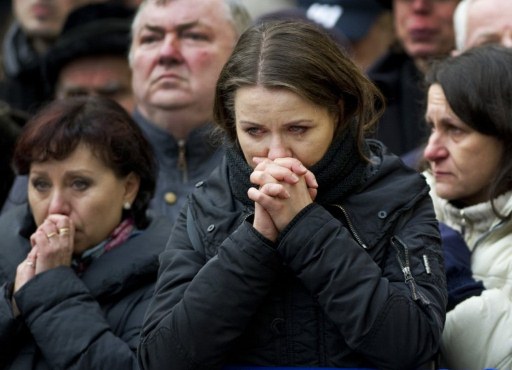 Borjni građani oplakivali su hrabrog lidera (Foto: AFP)