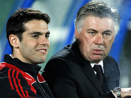 Kaka i Ancelotti iz perioda igranja i treniranja u Milanu.